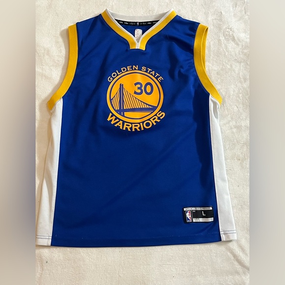 Golden State Warriors Steph Curry Jersey Youth Sz Large - Picture 1 of 5